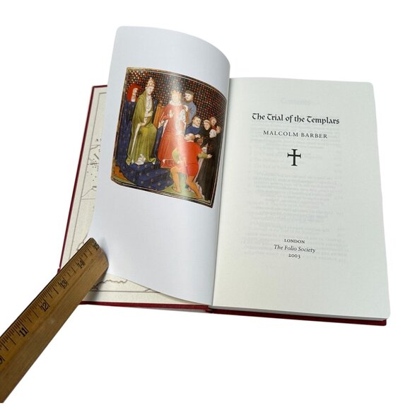The Trials of the Templars Malcolm Barb Folio Society Book 2003 HC Case - Picture 4 of 14